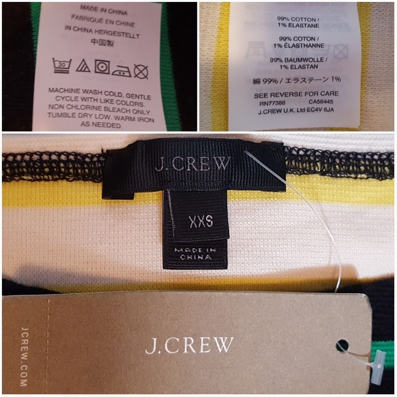 J. Crew Waffle Knit Stripe Long Sleeve Top - Picture 8 of 8